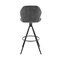 Armen Living Catalina 30" Swivel Bar Height Bar Stool in Charcoal Fabric and Black Finish LCCTBACH30 - alternate 6